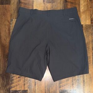 Eddie Bauer Dark Gray Men's Flat Front Shorts